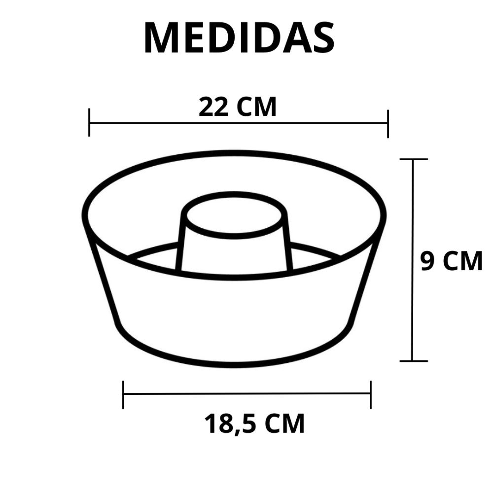 Forma 22 = 22 x 9 x 18,5 cm - Imagem 2